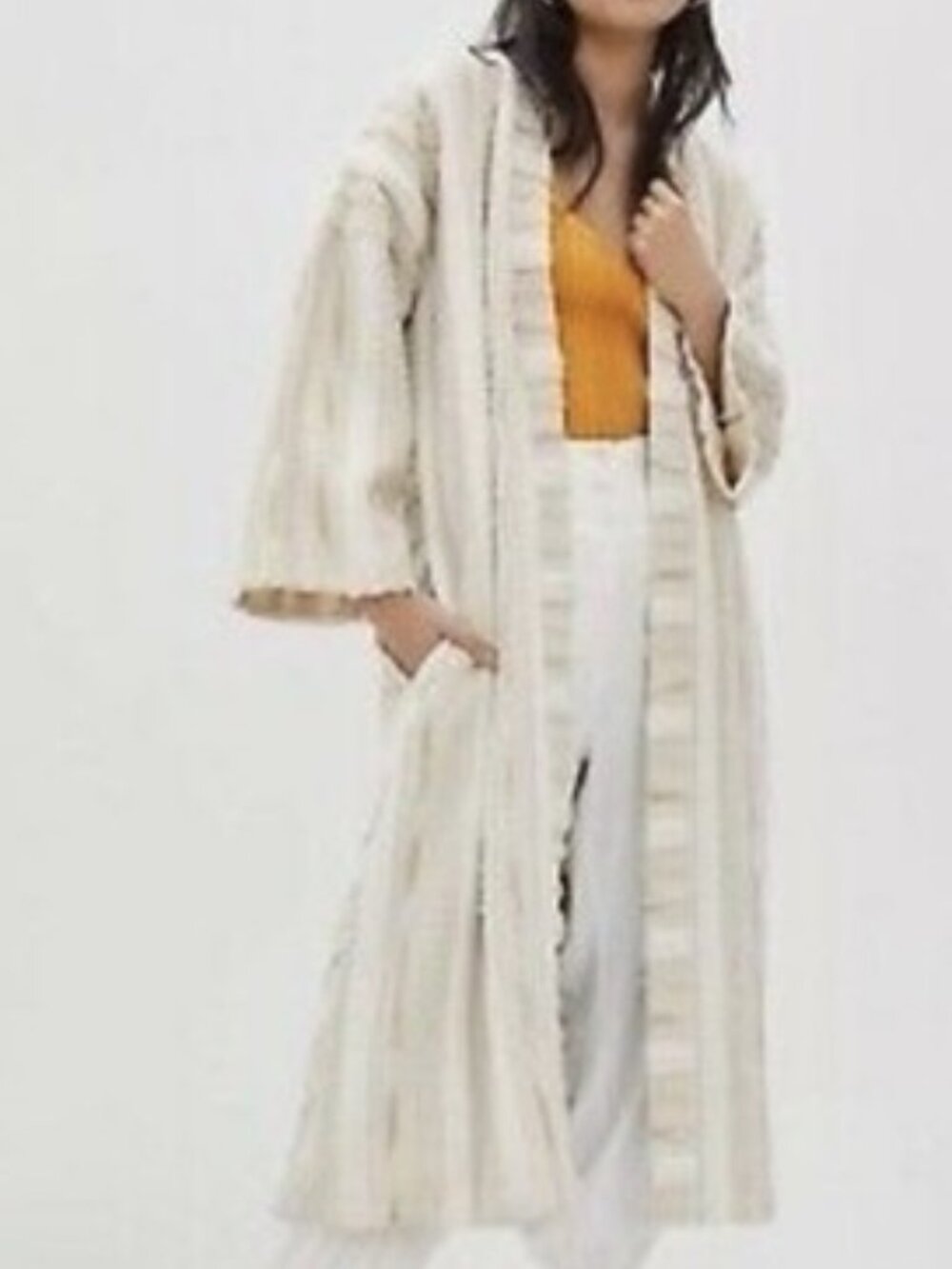 NEW Anthropologie Ollari Renee Kimono Duster Sweater Cardigan Robe Small S Boho